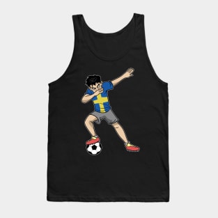 Soccer Sweden Soccer Player Boys Tank Top